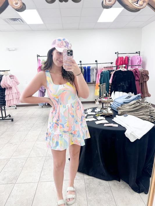 CROSBY Love All Dress - Palm Beach