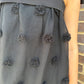 Shoulder Tie Black Midi Dress