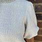Pearl Trim Tweed Top