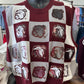 Queen of Sparkles Maroon & Grey Checkered MS State Bulldog Tank