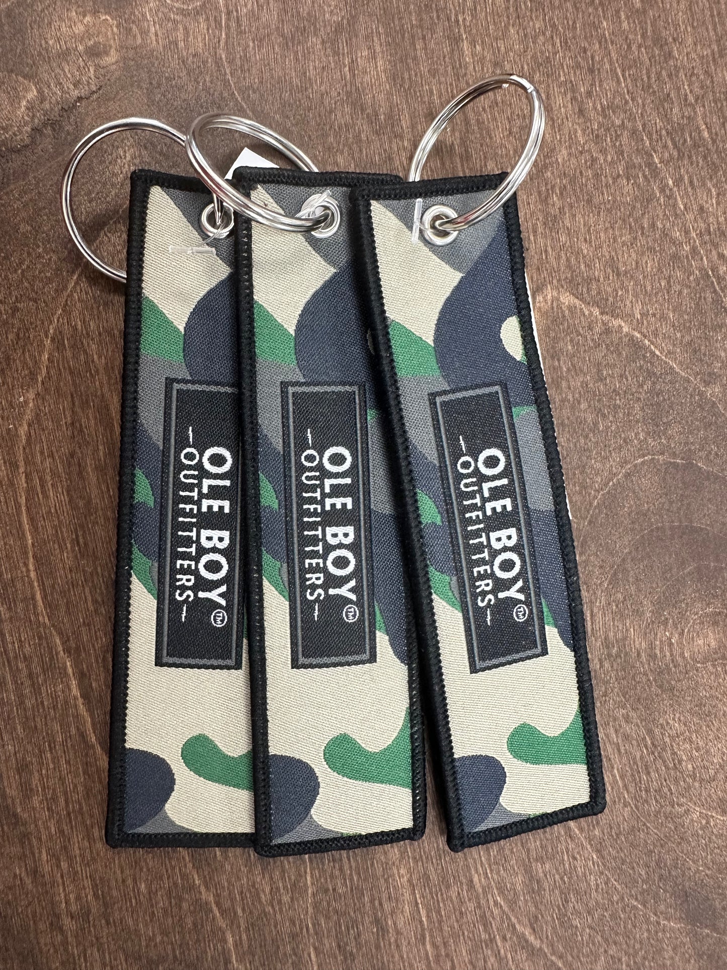 Ole Boy Classic Logo Camo Keychain