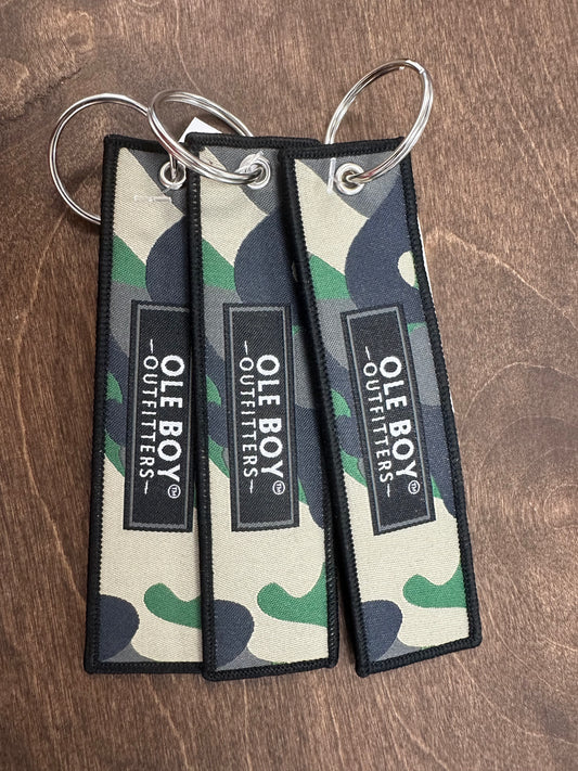 Ole Boy Classic Logo Camo Keychain
