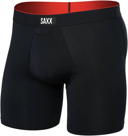 Multi-Sport Mesh Boxer Brief - Black