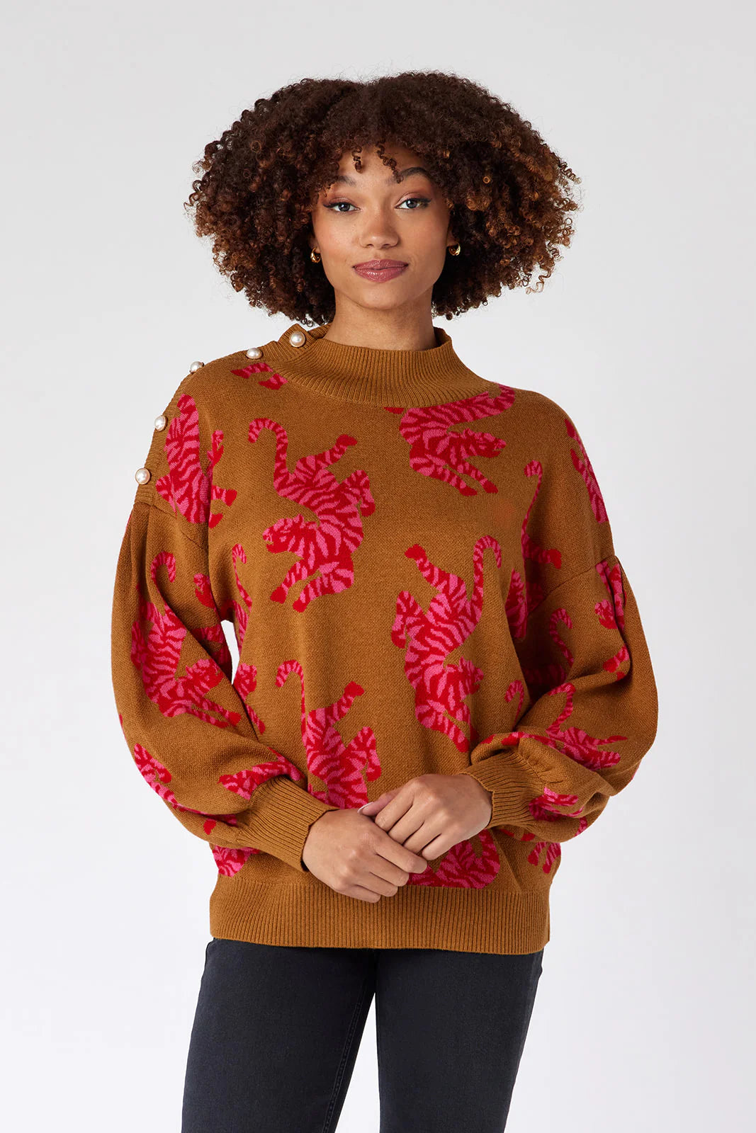 CROSBY Charlotte Sweater - Tiger Tango