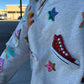 Queen of Sparkles Sneaker & Lightning Bolt Sweatshirt