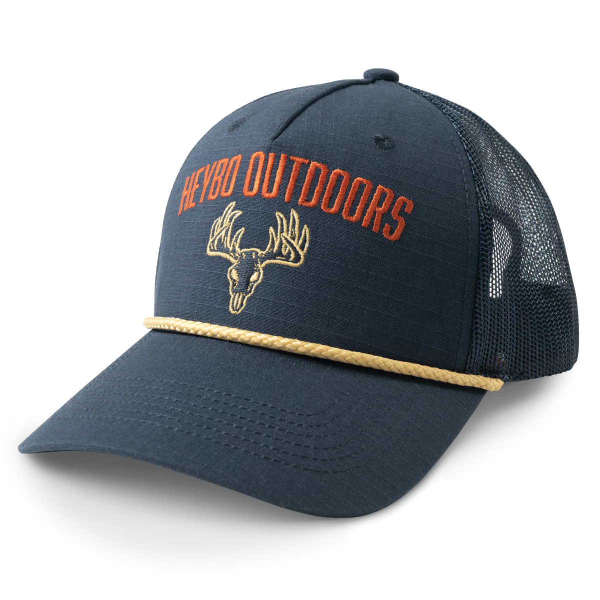 Skull Ripstop Rope Trucker Hat