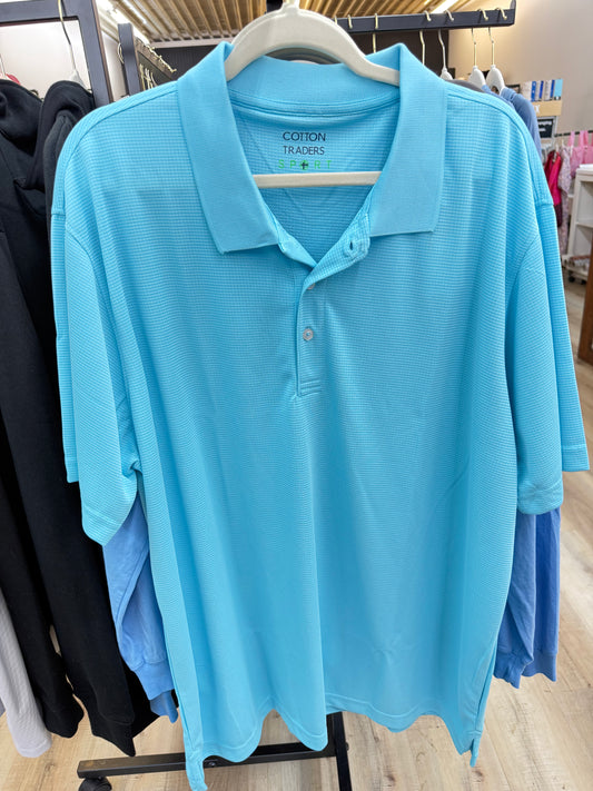 Turquoise Performance Polo