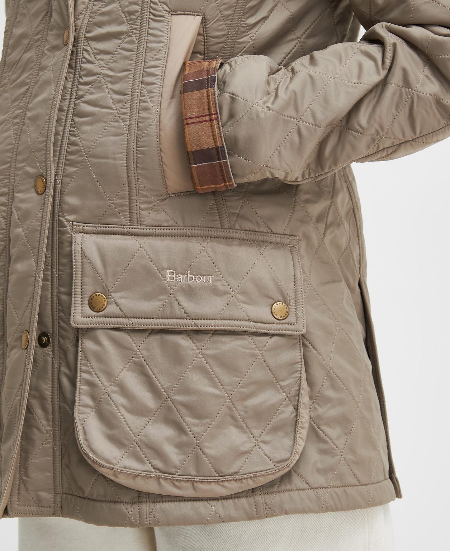Barbour Beadnell Polarquilt Jacket -Sand Dune