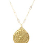 Lord's Prayer Medallion Chain Necklace