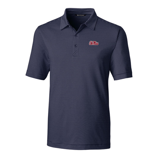 Ole Miss Navy Pencil Stripe Polo