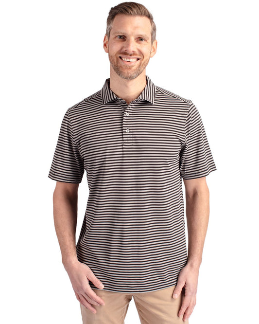 Black/Grey Virtue Stripe Polo