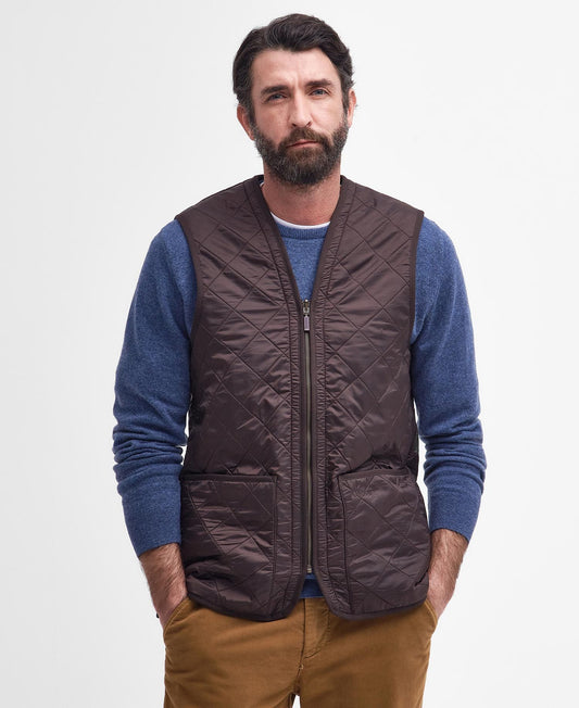 Barbour Polarquilt Zip-in Liner - Dark Brown