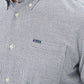 Turner Tailored Houndstooth Navy Button-up