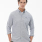 Turner Tailored Houndstooth Navy Button-up