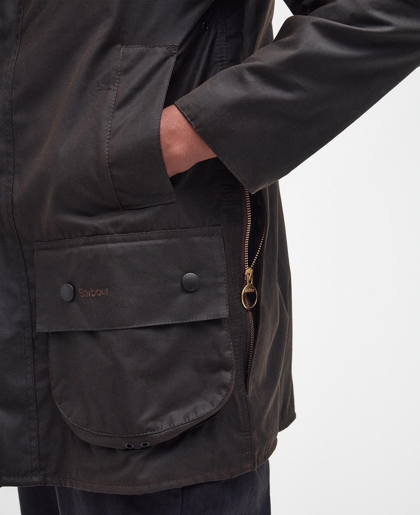 Barbour Classic Beaufort Waxed Jacket - Olive
