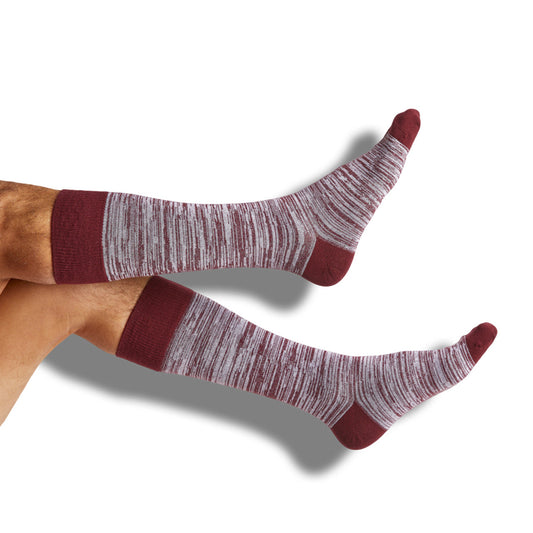 Maroon Marl Dress Sock