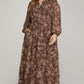 Curvy Fall Brown Maxi