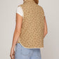 Taupe Floral Vest