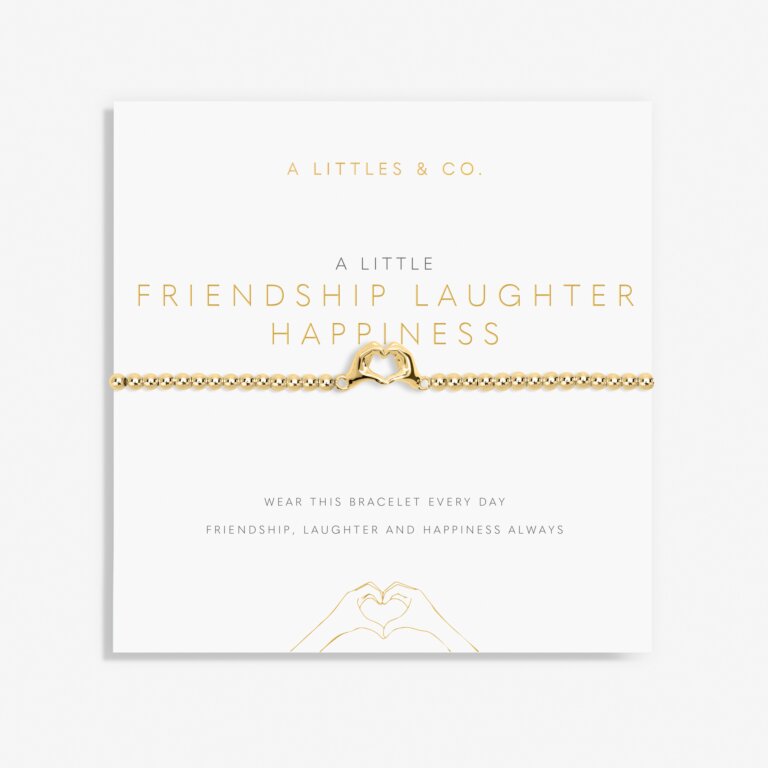 A Little 'Friendship Laughter Happiness' Bracelet