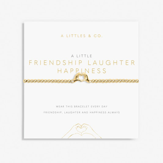 A Little 'Friendship Laughter Happiness' Bracelet