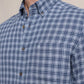 Barnwell Plaid LS Sport Shirt - Triumph Blue