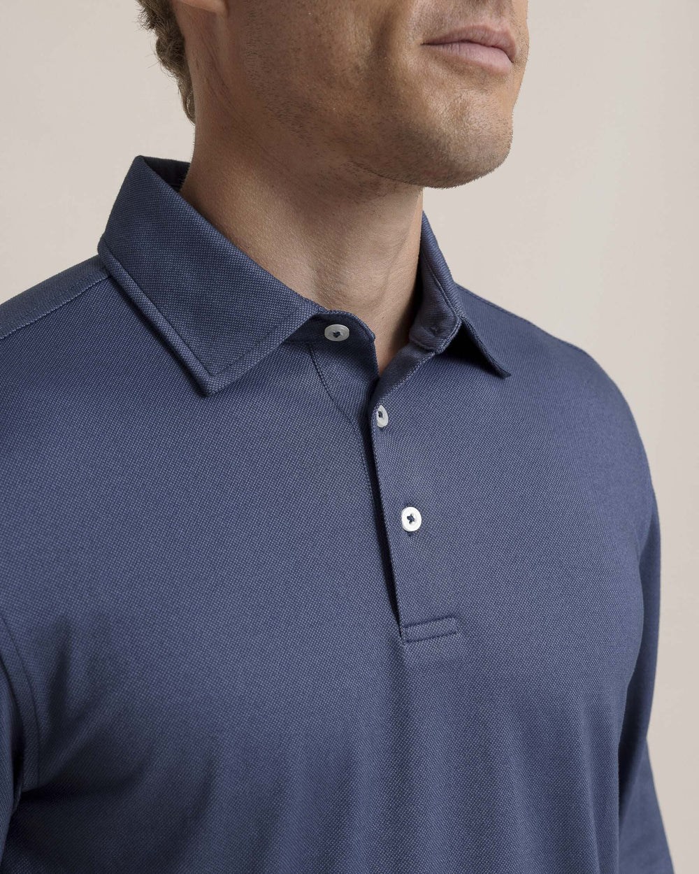 Belfair LS Performance Polo - Light Indigo