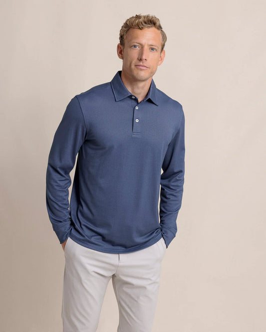Belfair LS Performance Polo - Light Indigo