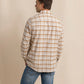 Botany Bay Plaid LS Sport Shirt - Sand White