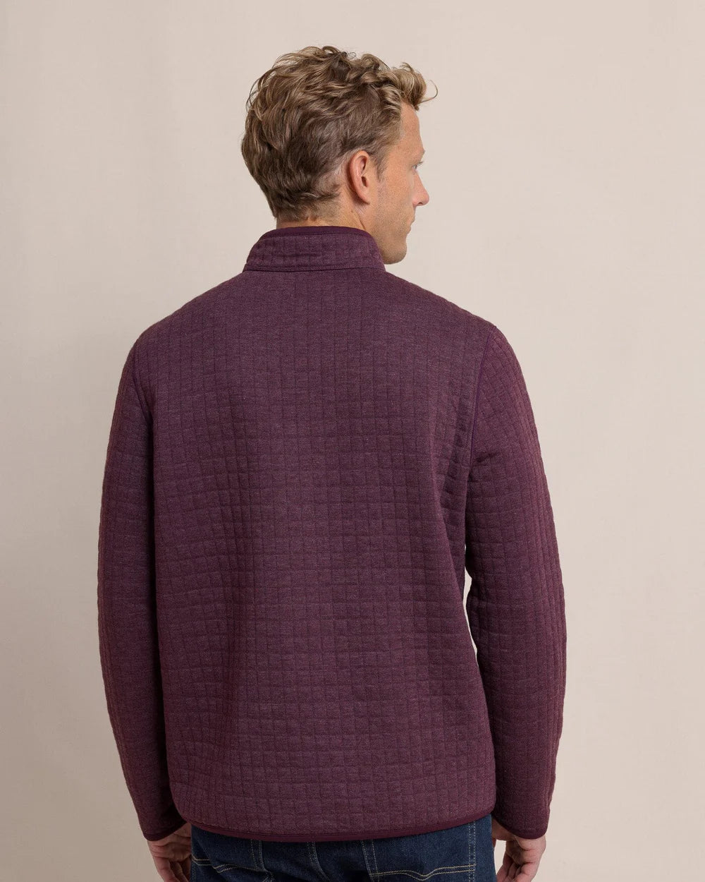 Fairwood Reversible Quarter Zip - Merlot