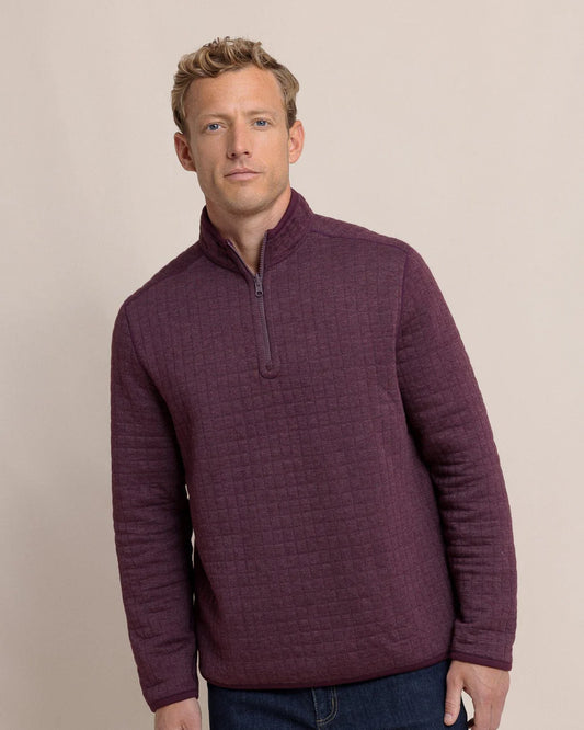 Fairwood Reversible Quarter Zip - Merlot