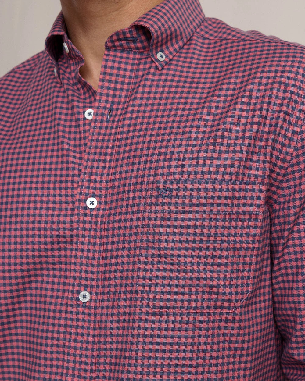 Shemwood Plaid LS Sport Shirt - Baroque Rose