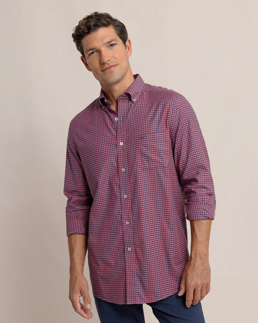 Shemwood Plaid LS Sport Shirt - Baroque Rose