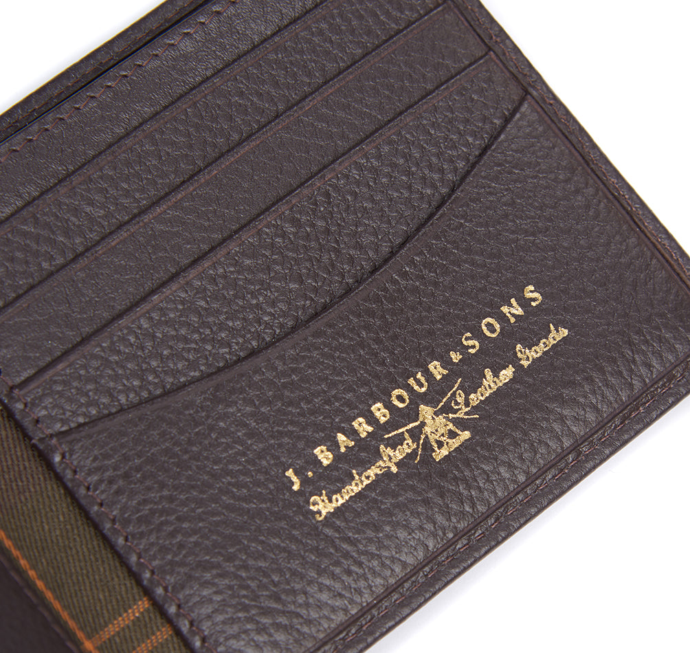 Amble Leather Bifold Wallet - Dark Brown